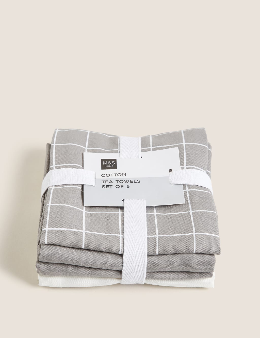 Set of 5 Printed Tea Towels