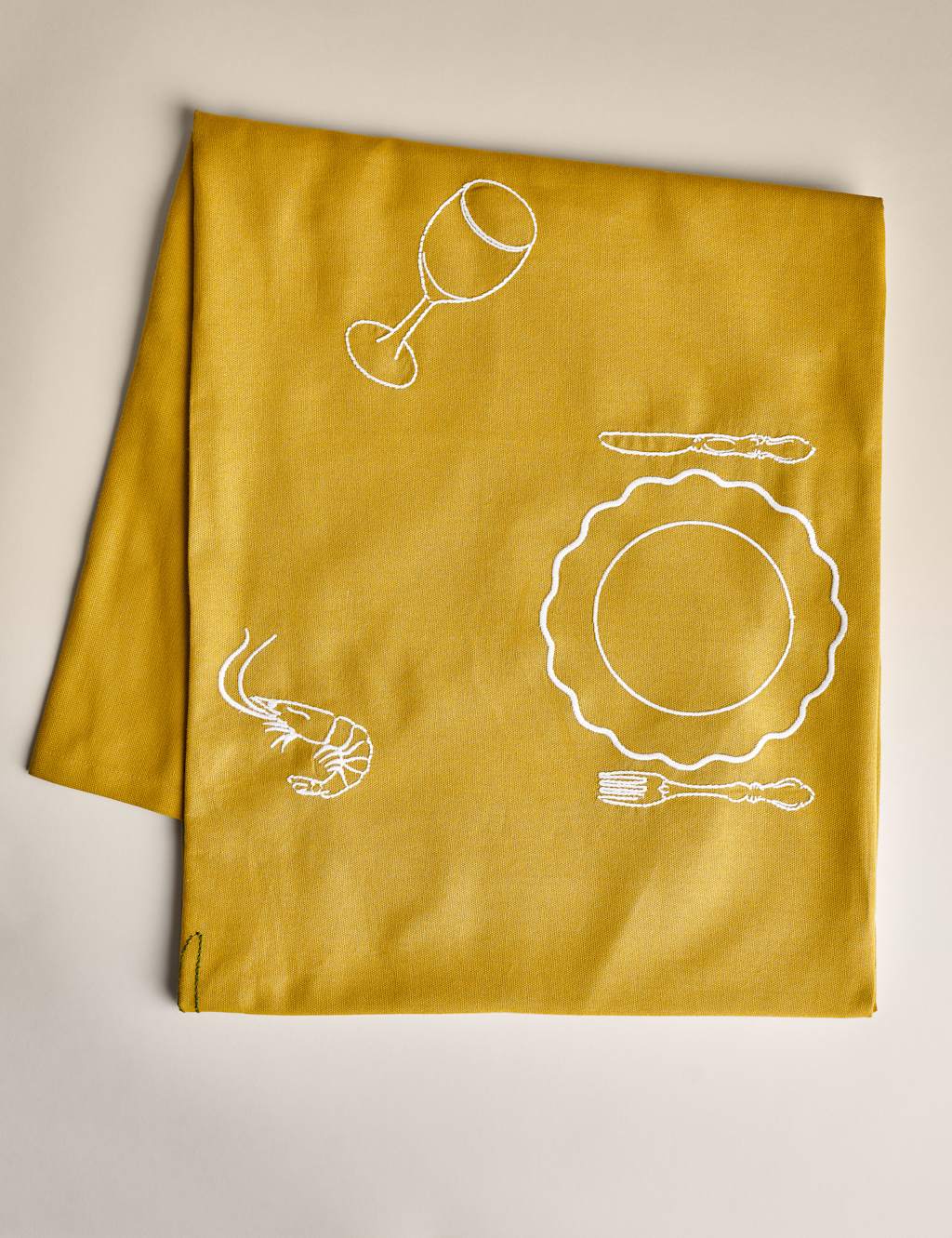 Pure Cotton Bistro Embroidered Tablecloth 2 of 7