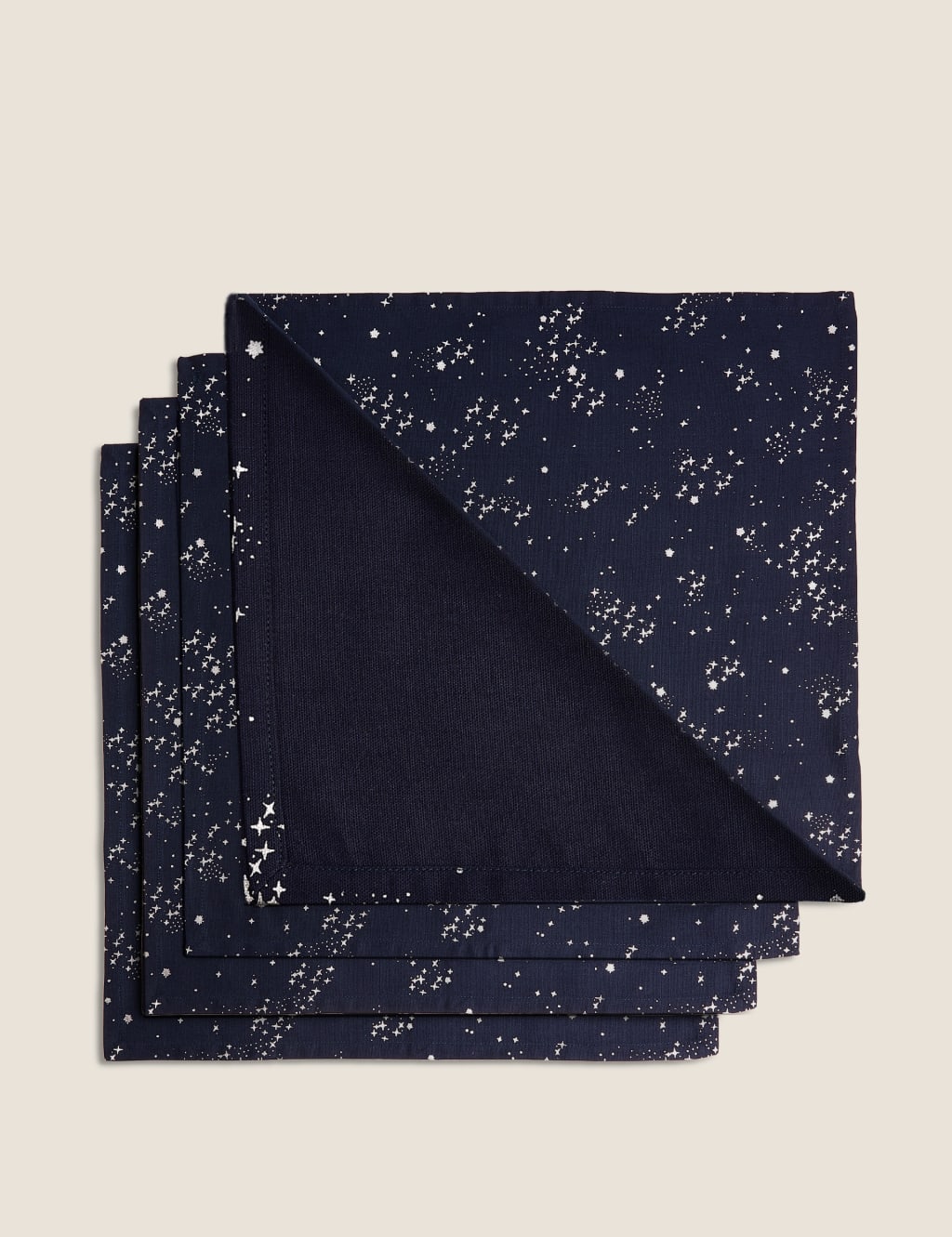 Set of 4 Star Print Napkins 1 of 3