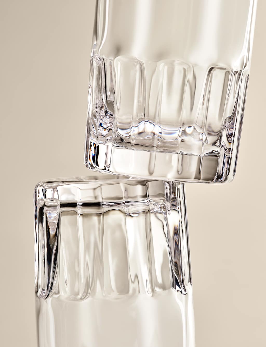 Set of 4 Textured Hi Ball Glasses 4 of 8