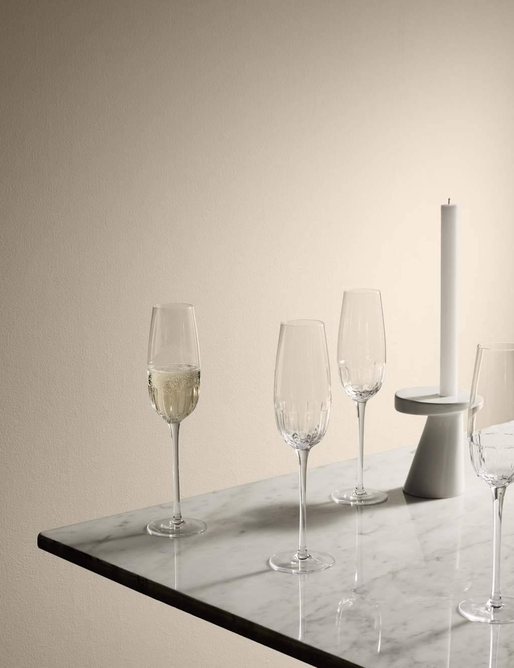 Set of 4 Textured Champagne Flutes 5 of 7