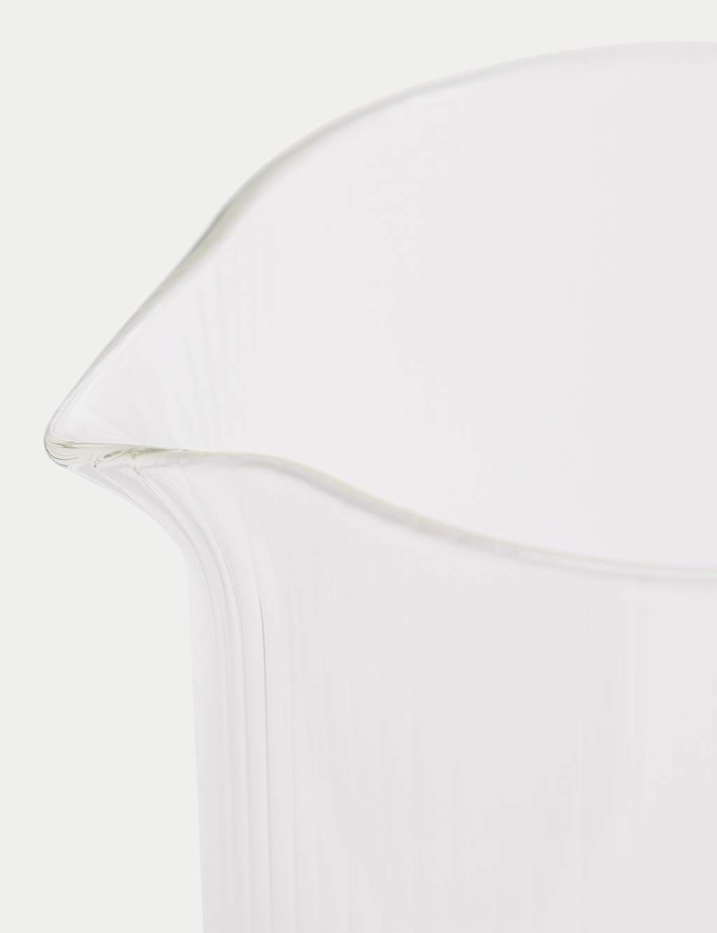 Ribbed Glass Milk Jug 3 of 3