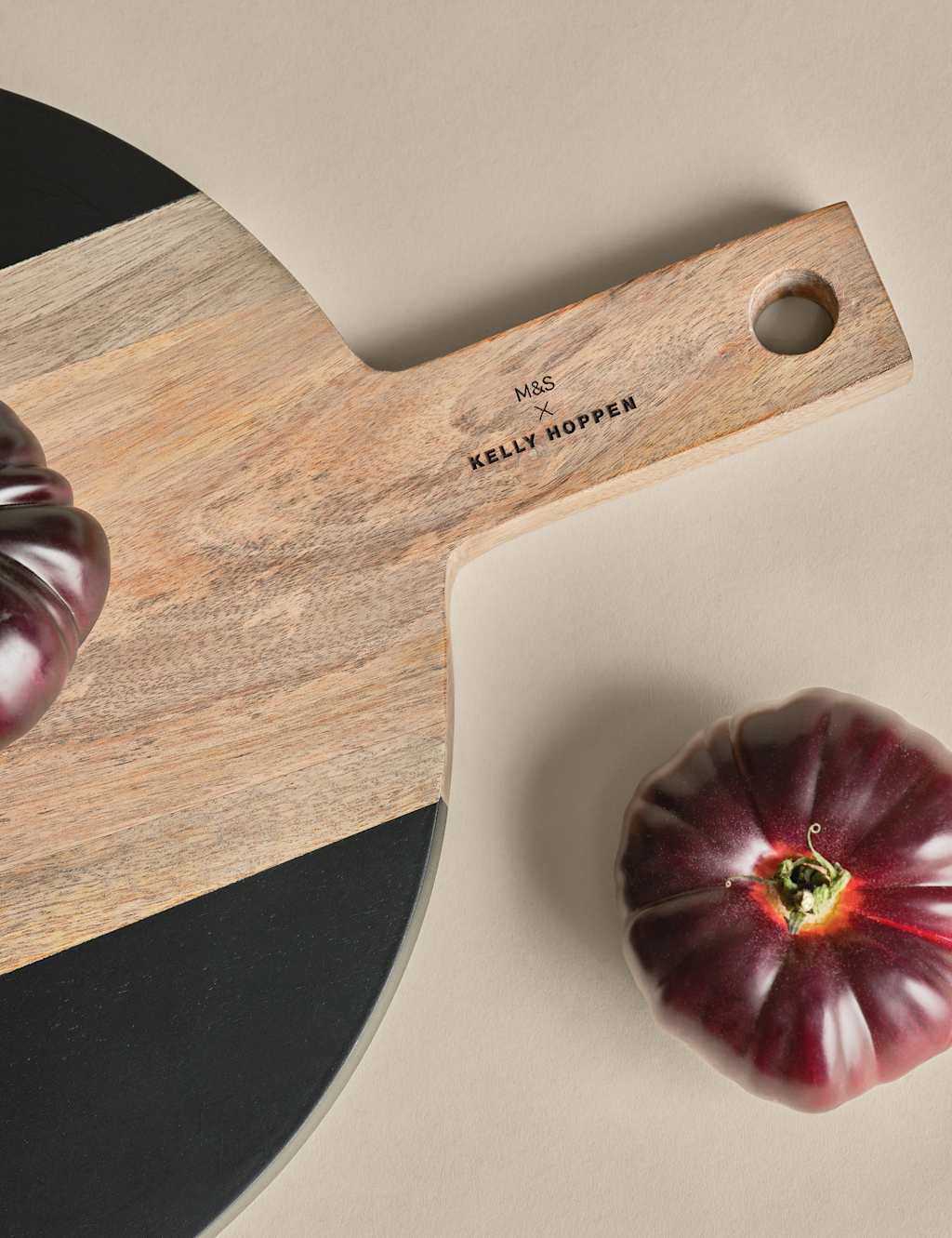 Rounded Wooden Serve Board 2 of 6