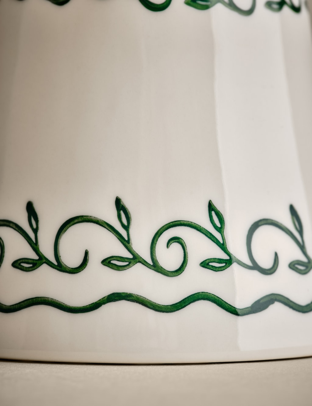 Hand Painted Footed Serving Bowl 4 of 6