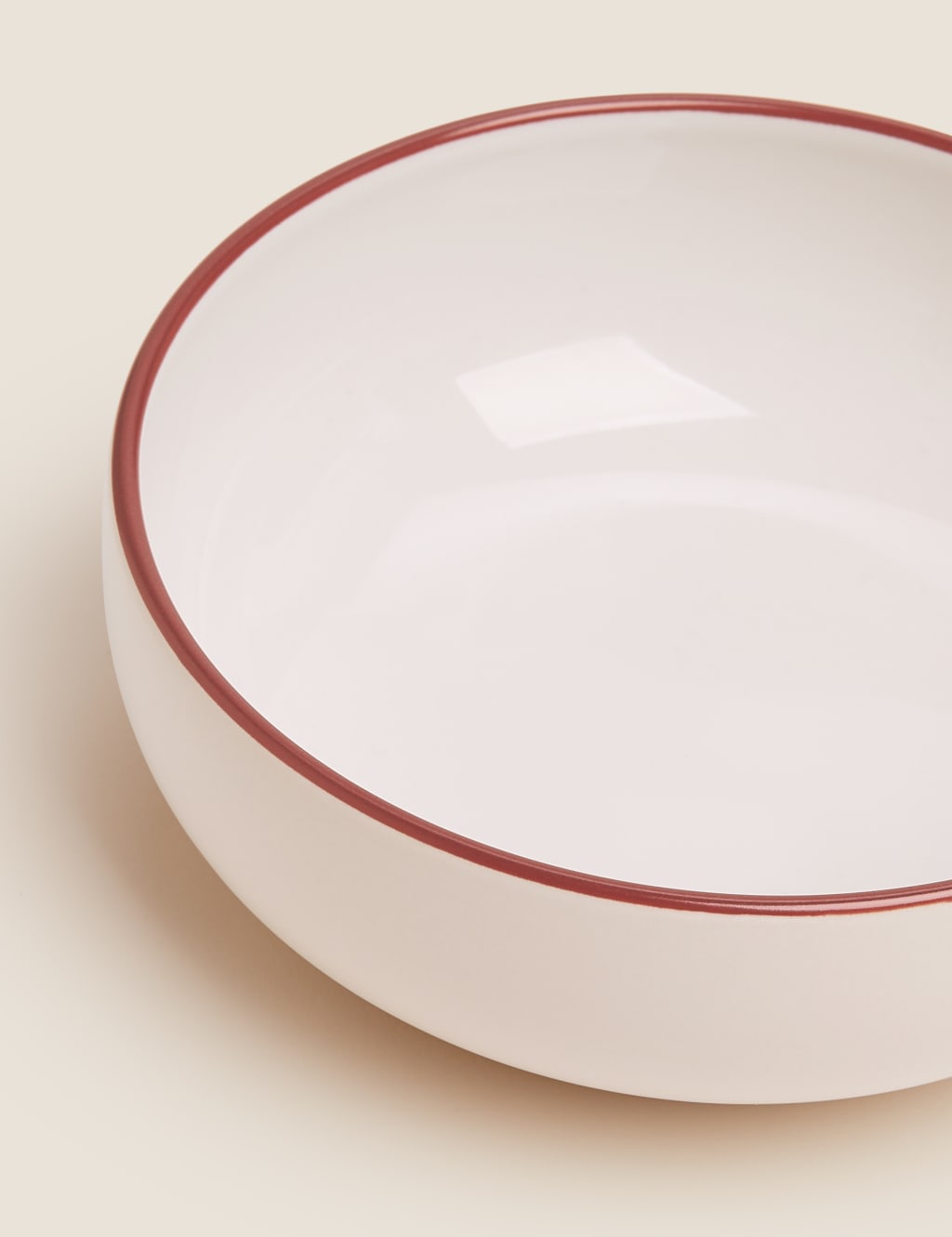 Tribeca Rimmed Stoneware Cereal Bowl 3 of 4