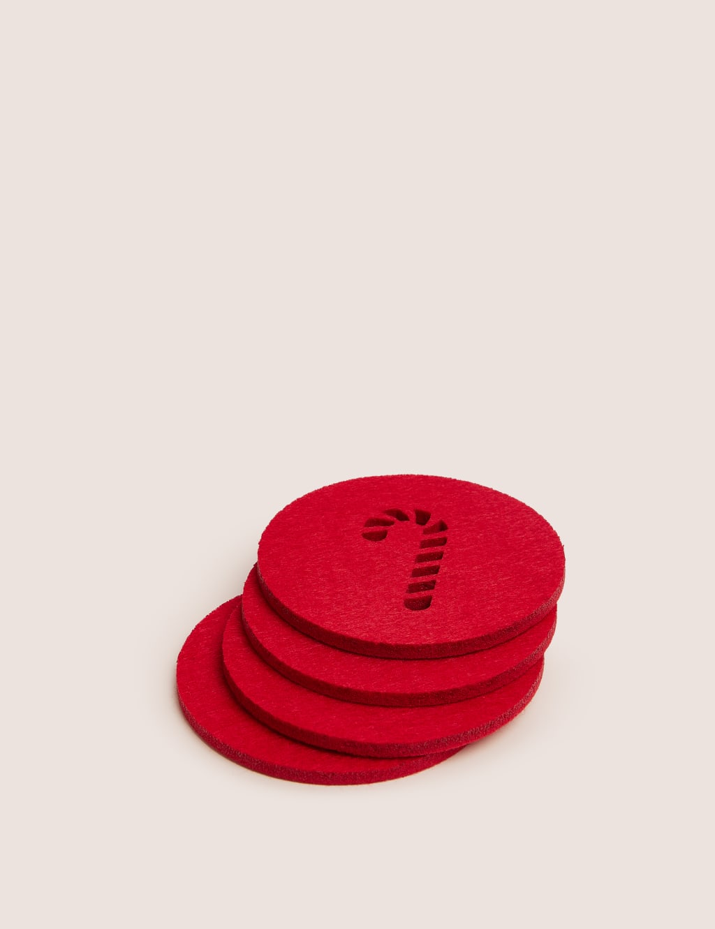Set of 4 Christmas Felt Coasters 1 of 3