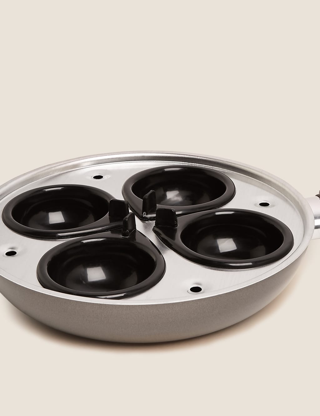 Grey Aluminium 3-in-1 Egg Pan 2 of 3