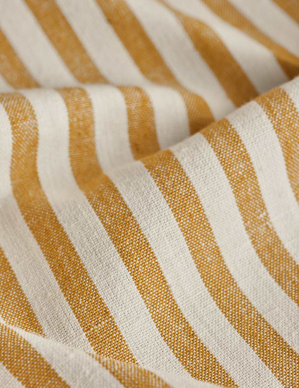 Cotton with Linen Striped Tablecloth 2 of 5