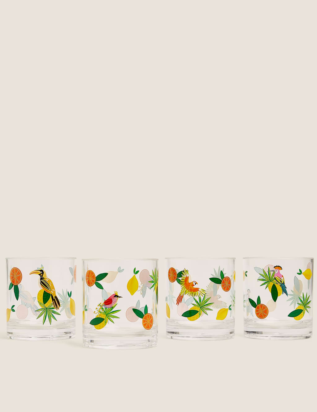 Set of 4 Jungle Picnic Tumblers 1 of 3