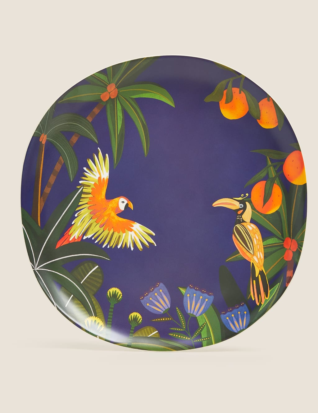 Set of 4 Jungle Dinner Plates 1 of 3