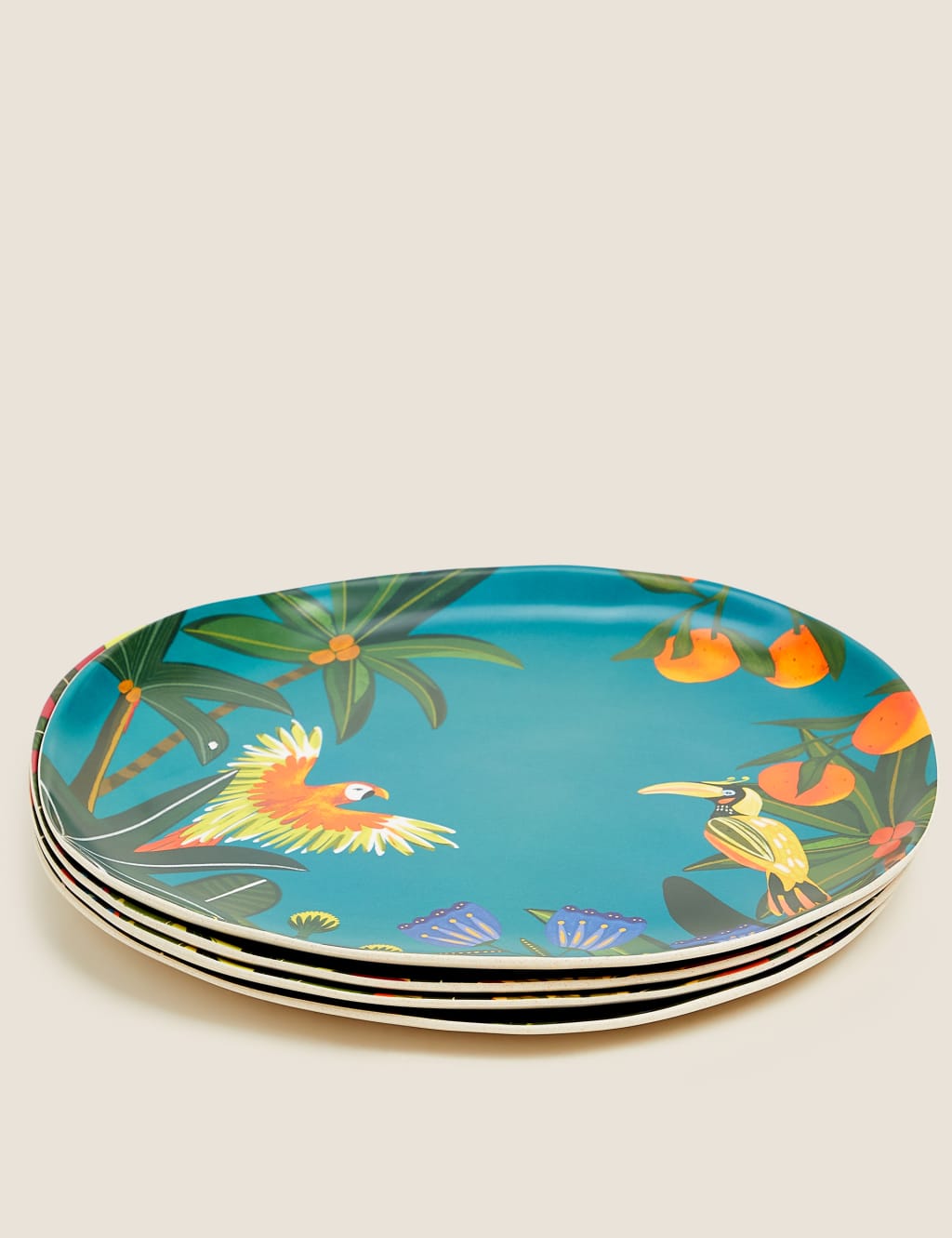 Set of 4 Jungle Dinner Plates 3 of 3