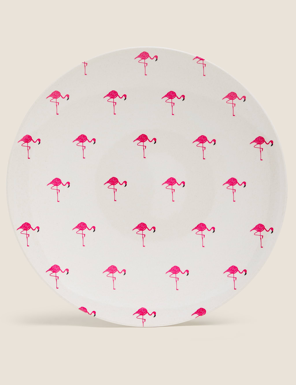 Set of 4 Flamingo Picnic Dinner Plates 2 of 3