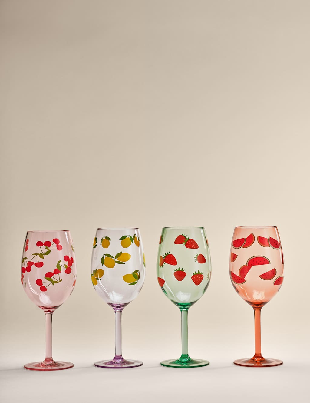 Set of 4 Summer Brights Picnic Wine Glasses 2 of 6
