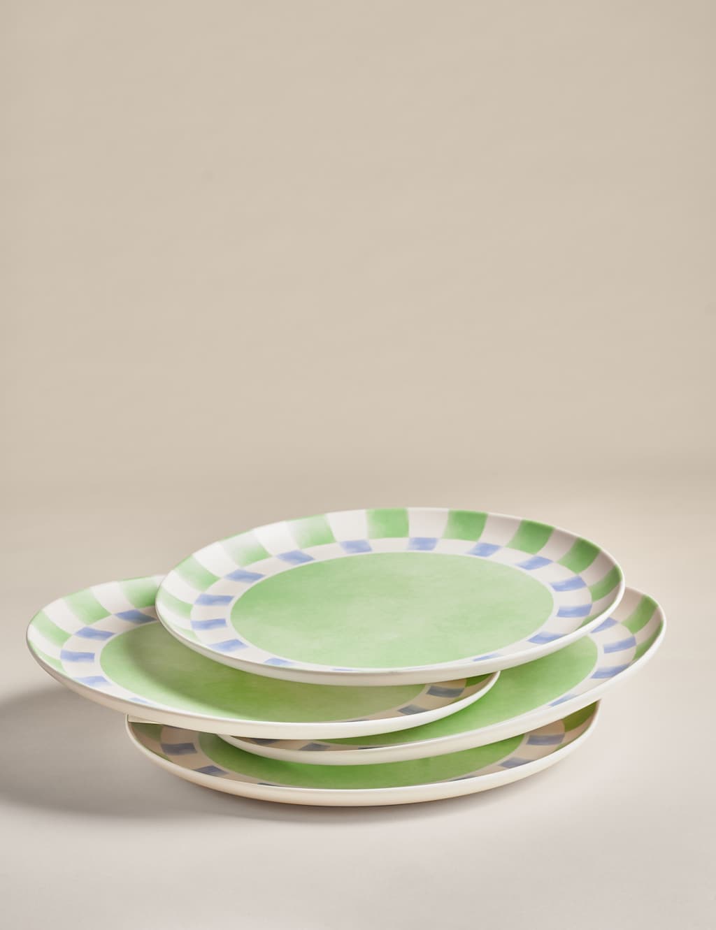 Set of 4 Summer Brights Picnic Dinner Plates 3 of 7