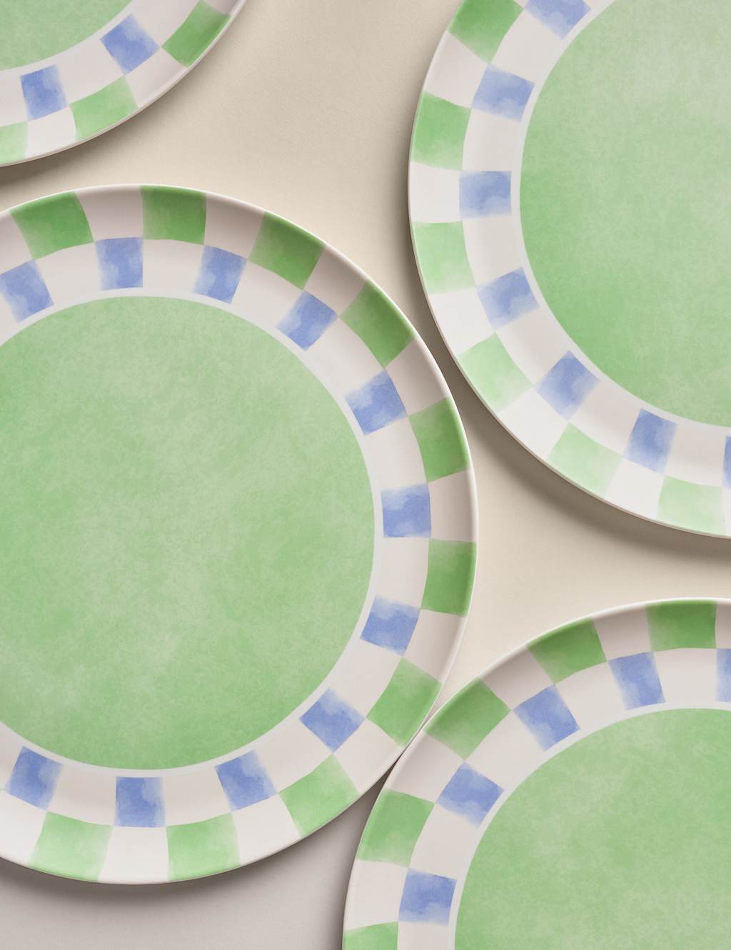 Set of 4 Summer Brights Picnic Dinner Plates 5 of 7