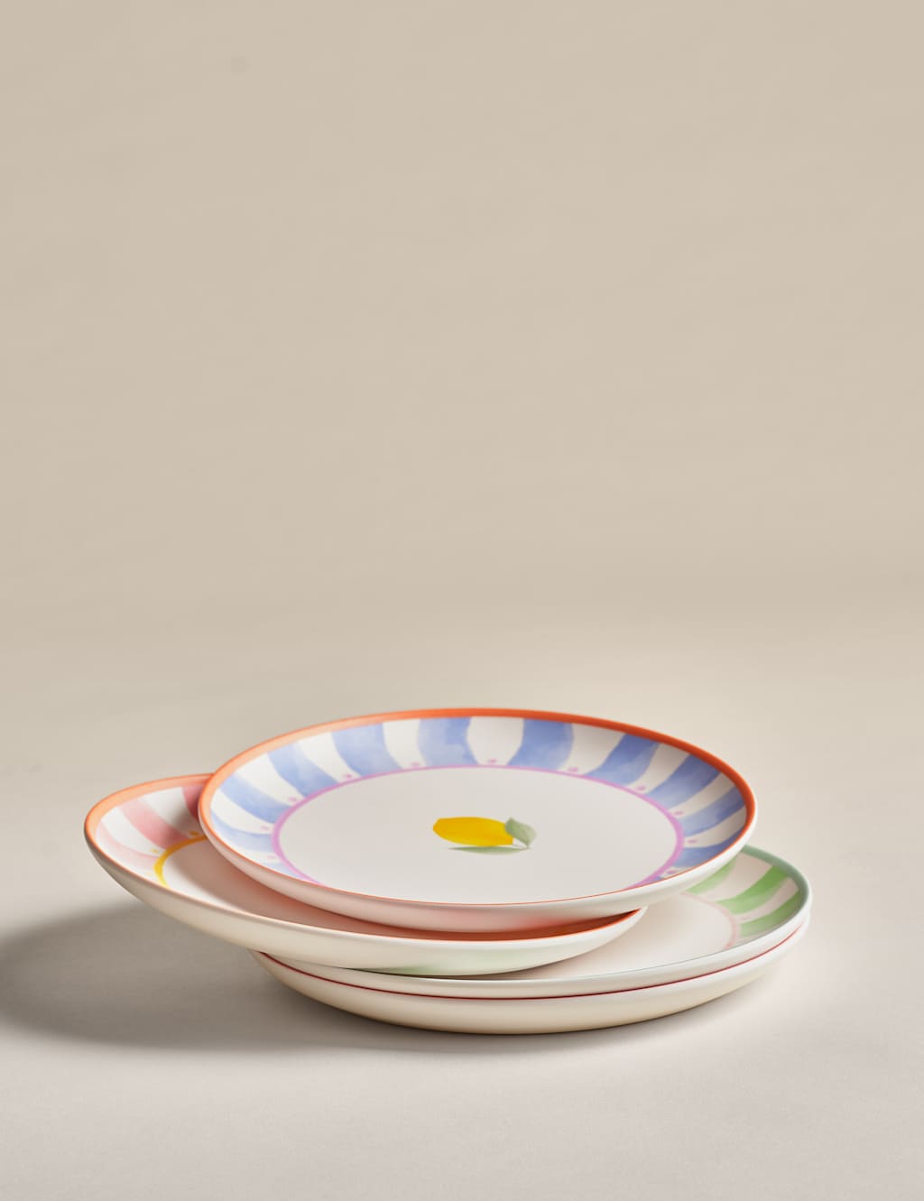 Set of 4 Summer Brights Icon Picnic Side Plates 3 of 6