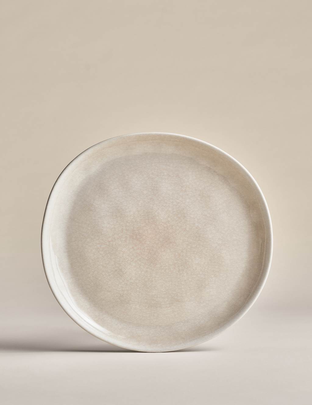 Set of 4 Linen Reactive Picnic Dinner Plates 2 of 5
