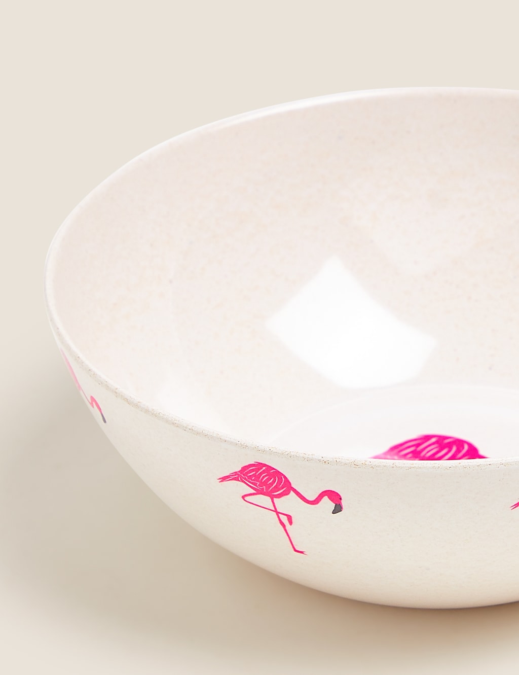 Set of 4 Flamingo Picnic Cereal Bowls 3 of 5