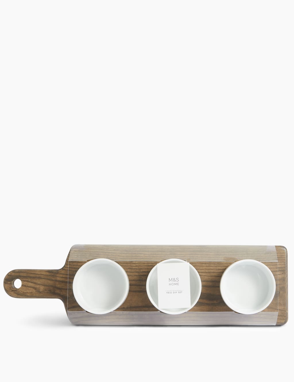 Set of 3 Dip Bowls with Wooden Platter 4 of 4