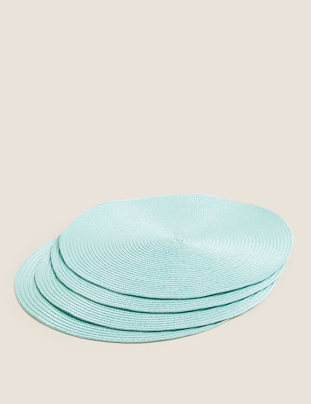 Set of 4 Round Woven Placemats 1 of 3