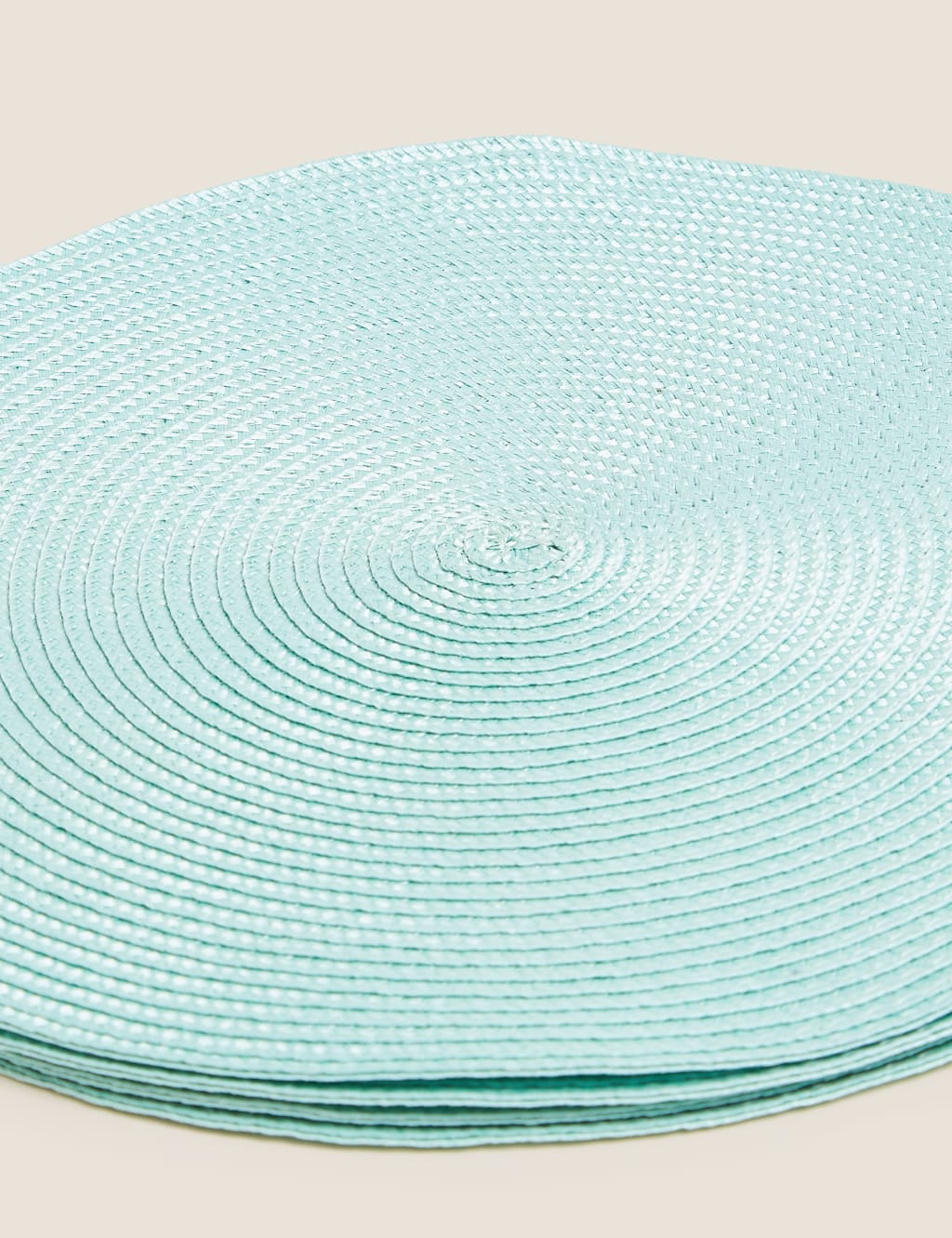 Set of 4 Round Woven Placemats 3 of 3