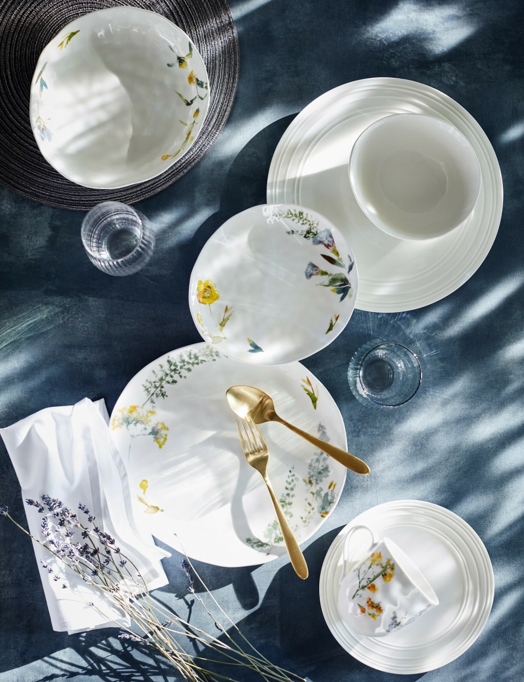 Watercolour Floral Dinner Plate M S