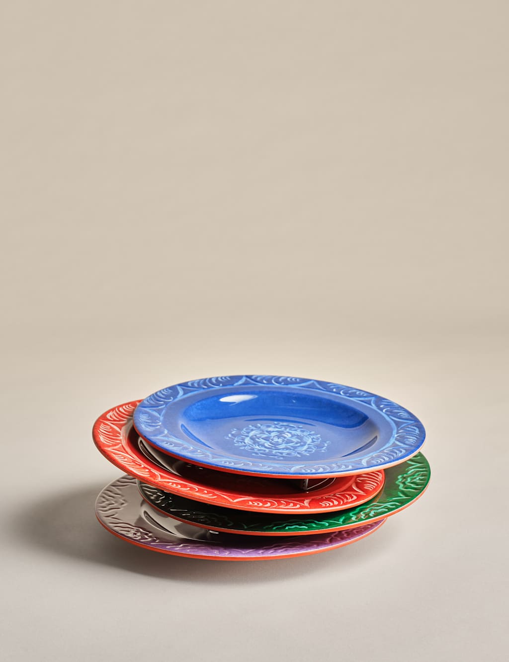 Set of 4 Boho Picnic Side Plates 2 of 4