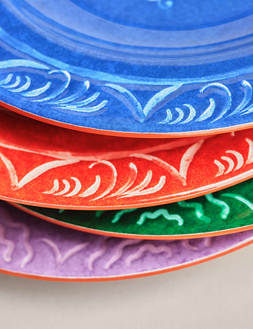 Set of 4 Boho Picnic Side Plates 3 of 4