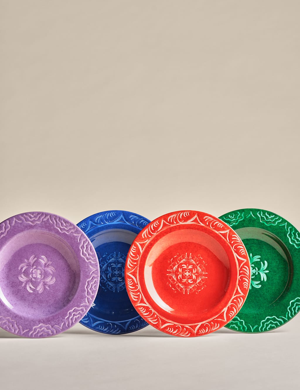 Set of 4 Boho Picnic Side Plates 4 of 4