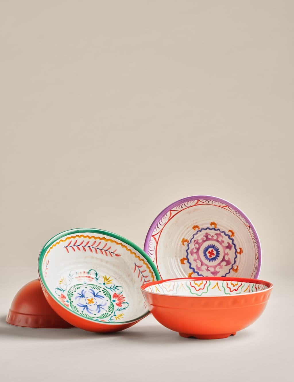 Set of 4 Boho Picnic Cereal Bowls 4 of 6