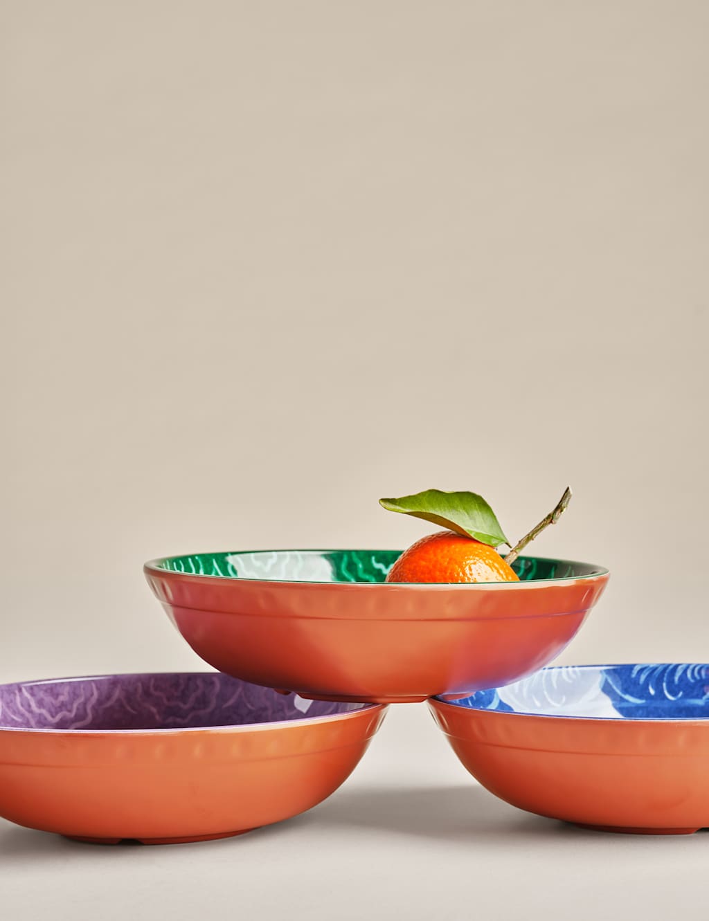 Set of 4 Boho Picnic Pasta Bowls 3 of 4