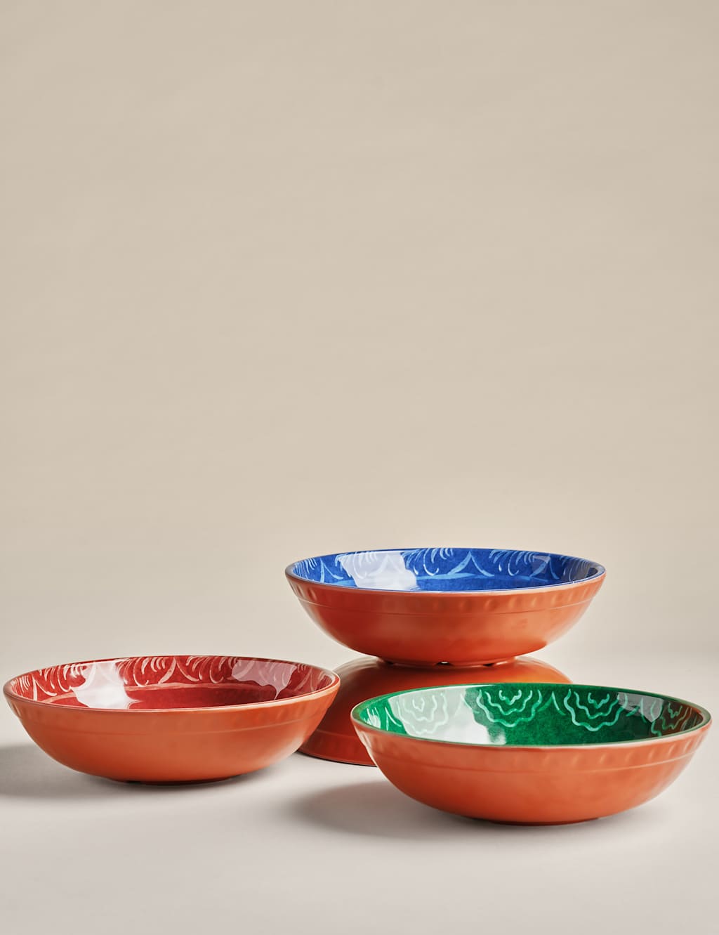 Set of 4 Boho Picnic Pasta Bowls 4 of 4