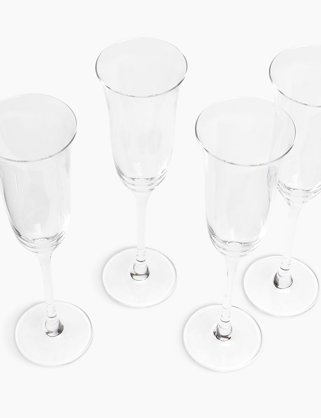 Set of 4 Tulip Crystal Champagne Flutes 2 of 3