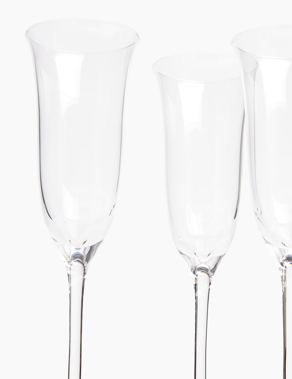 Set of 4 Tulip Crystal Champagne Flutes 3 of 3