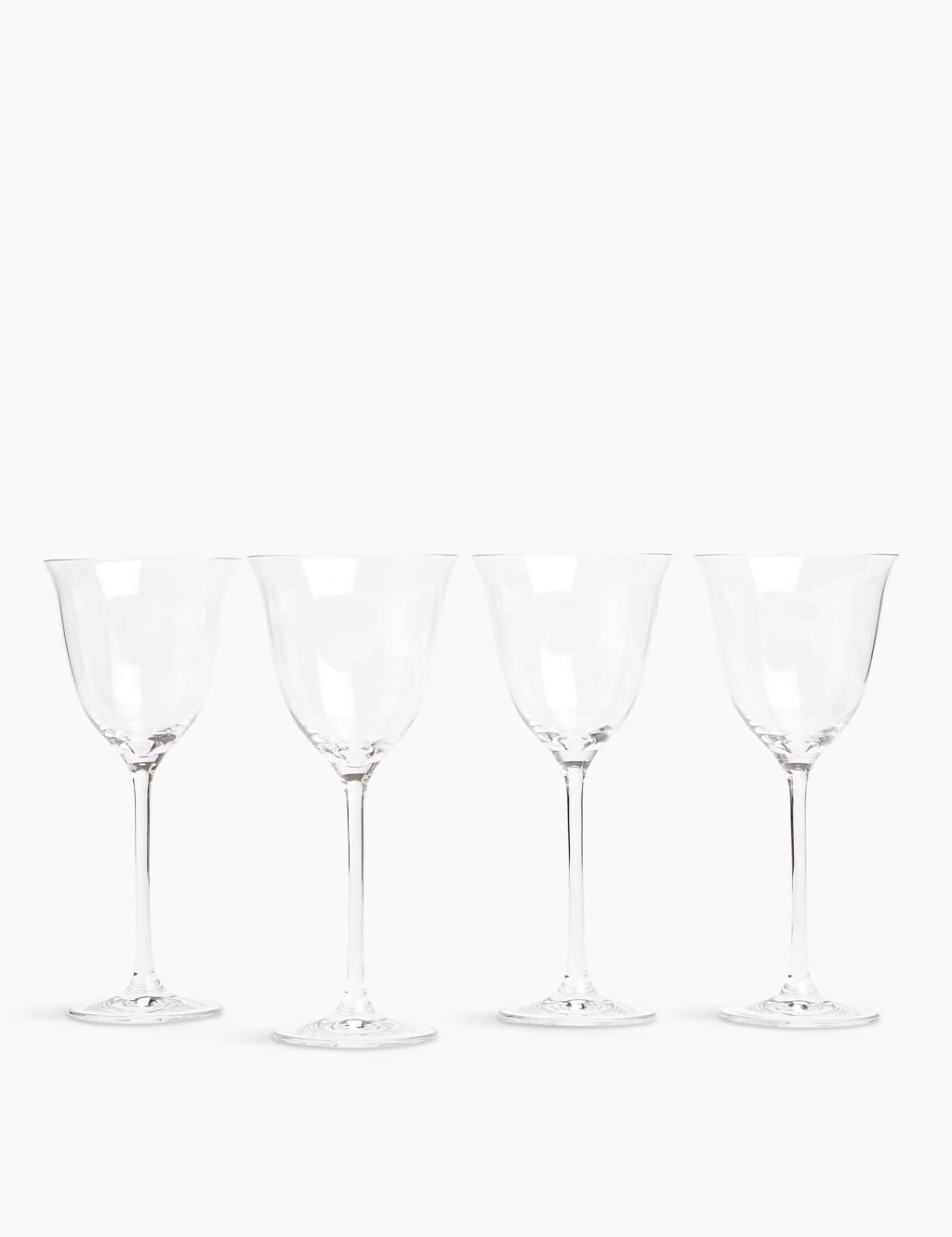 Set of 4 Tulip Crystal Wine Glasses 1 of 3