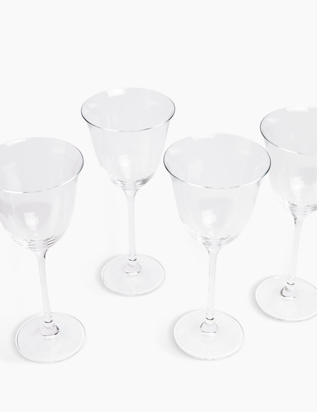 Set of 4 Tulip Crystal Wine Glasses 2 of 3