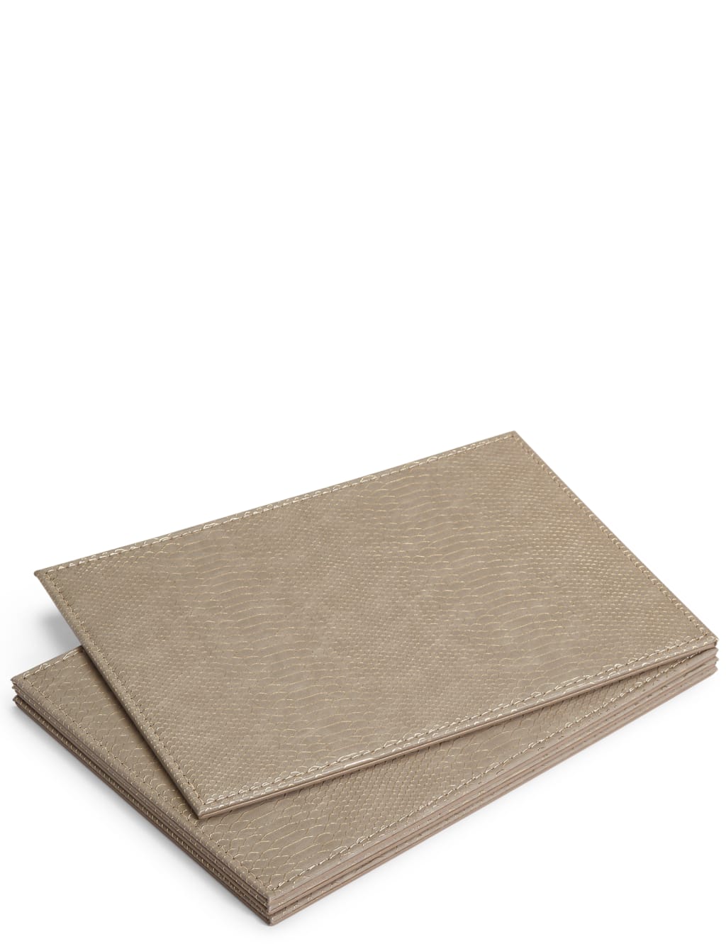 Set of 4 Faux Leather Placemats & Coasters 2 of 6