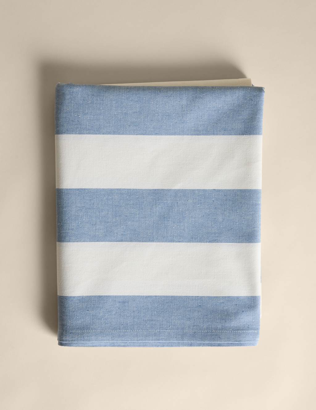 Cotton with Linen Wide Stripe Tablecloth 2 of 6