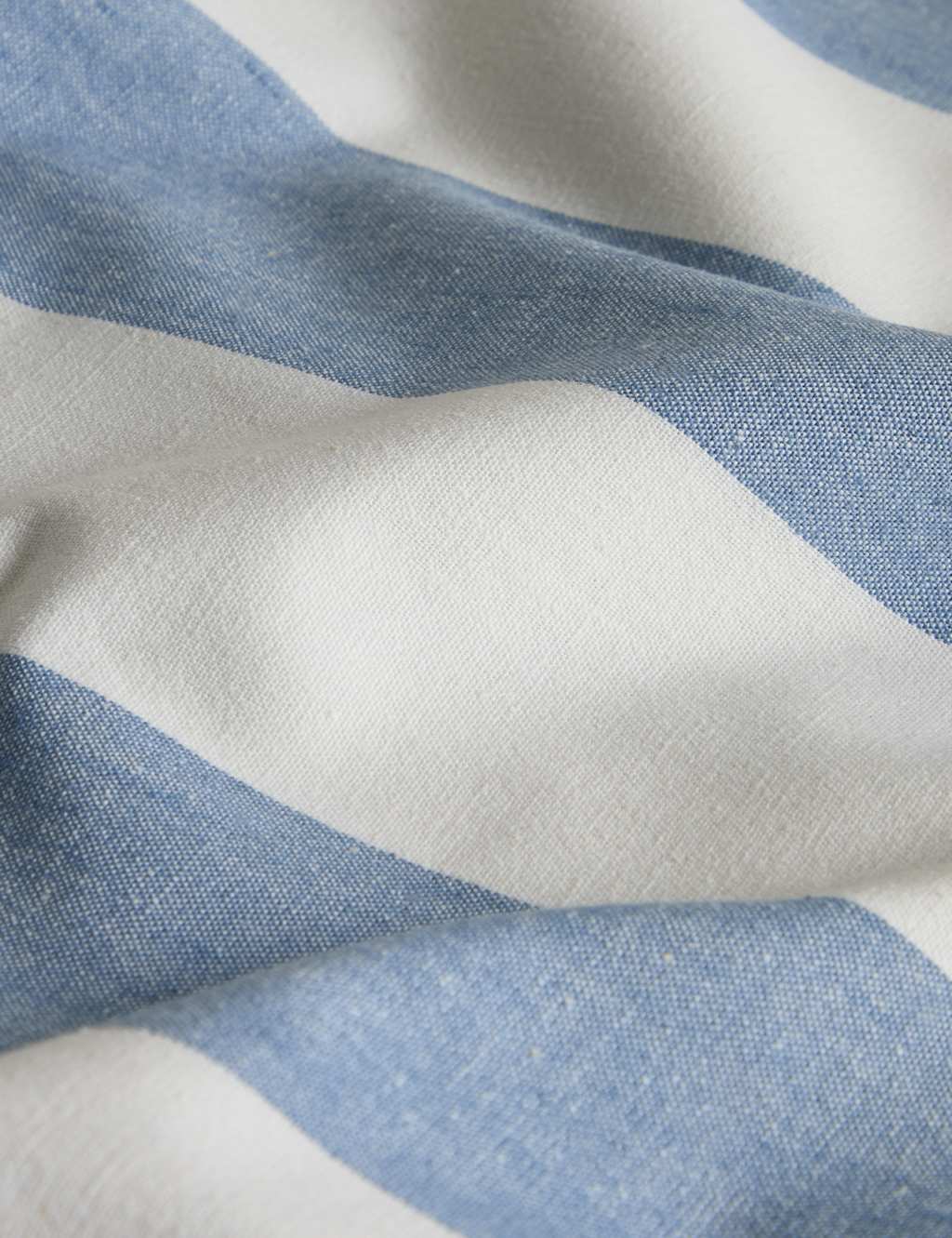 Cotton with Linen Wide Stripe Tablecloth 5 of 6