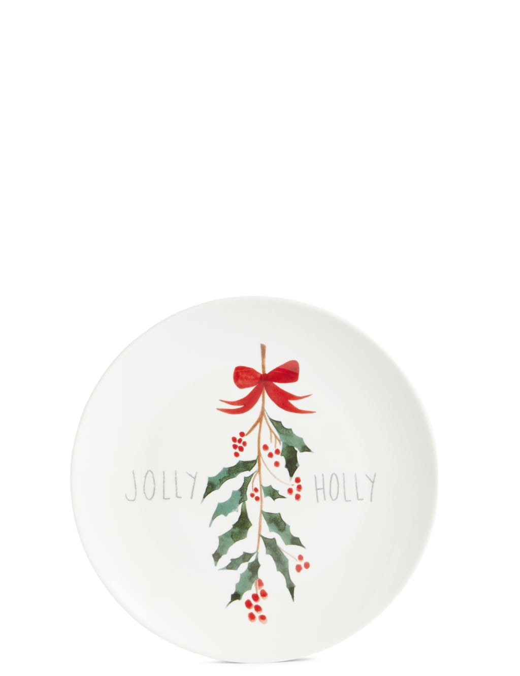 Set of 4 Christmas Slogan Side Plates 4 of 8