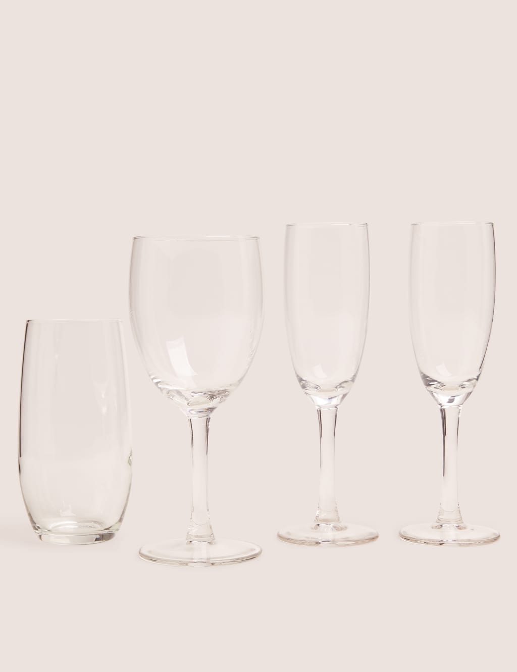 12 Piece Mixed Glassware Set 1 of 3
