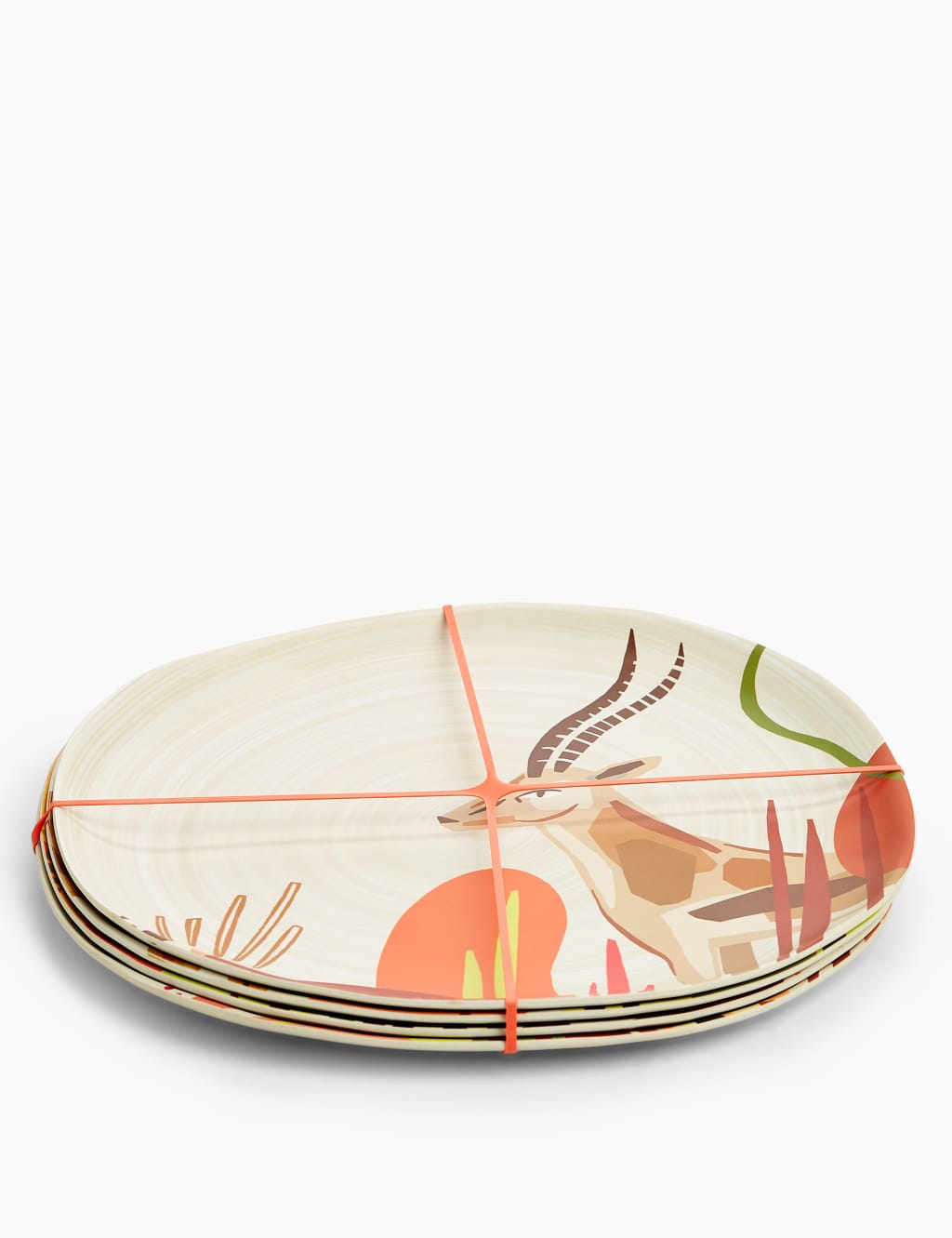 Set of 4 Jungle Dinner Plates 4 of 6
