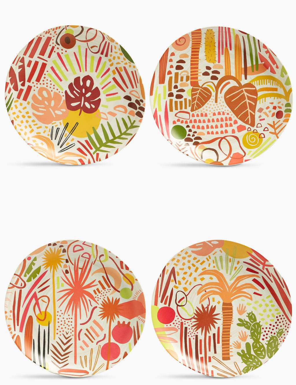 Set of 4 Jungle Side Plates 2 of 5