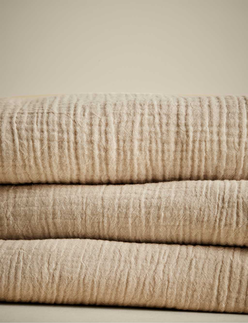 Pure Cotton Frayed Edge Muslin Tablecloth 2 of 7