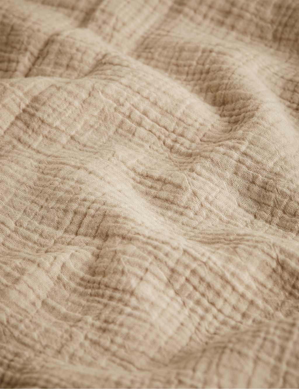 Pure Cotton Frayed Edge Muslin Tablecloth 5 of 7