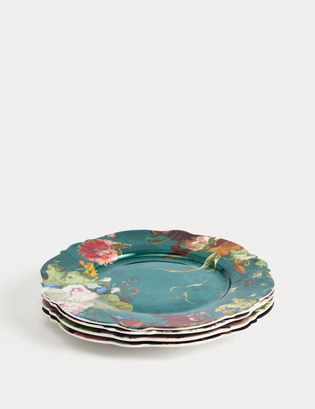 Set of 4 Floral Side Plates 4 of 6