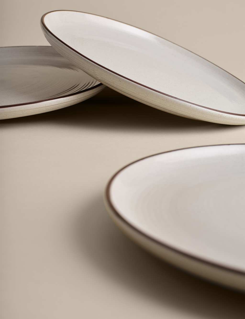 Set of 4 Michigan Rim Dinner Plates 3 of 4