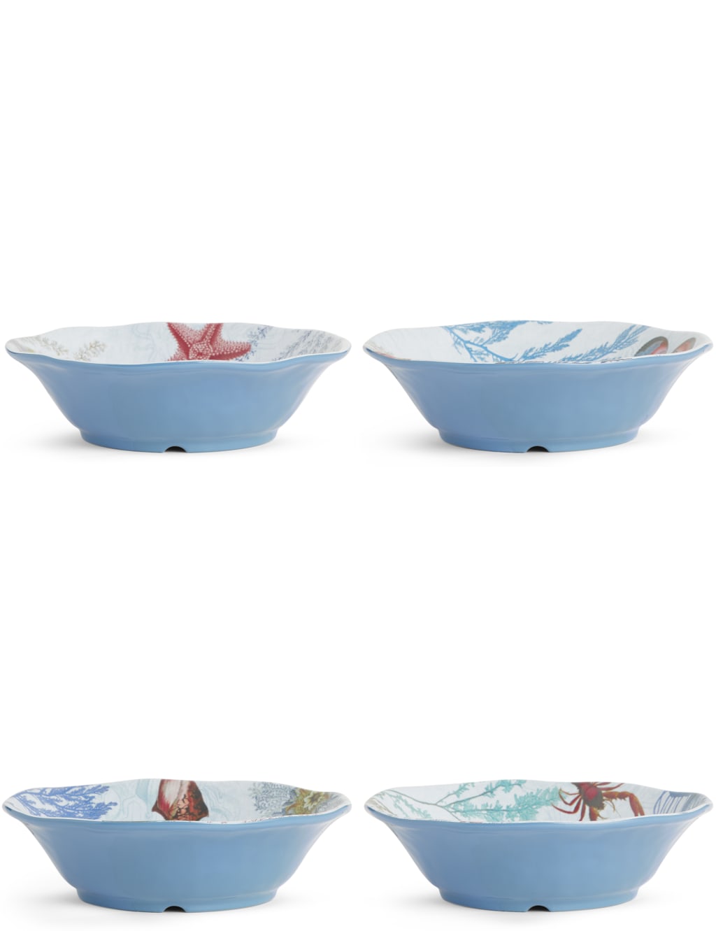 Set of 4 Nautical Pasta Bowls 1 of 5