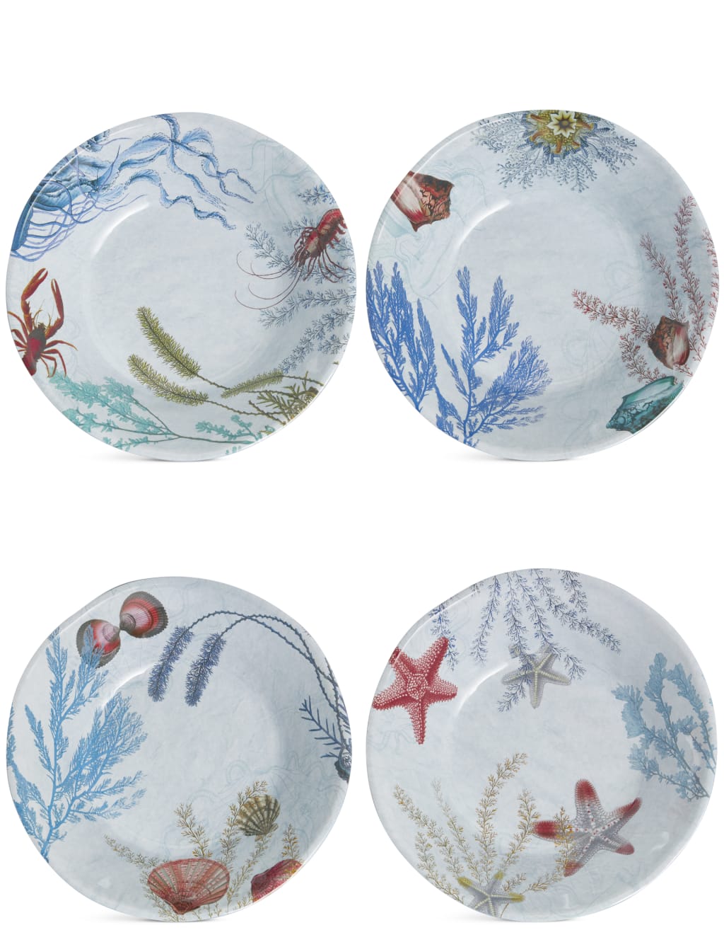 Set of 4 Nautical Pasta Bowls 2 of 5
