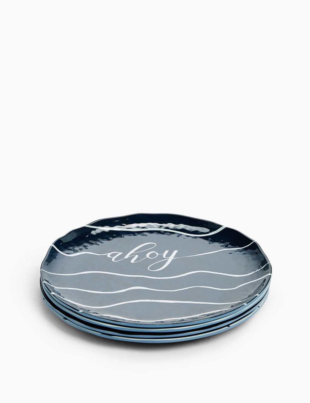 Set of 4 Nautical Side Plates 3 of 5